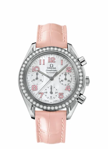 Omega Speedmaster Reduced Ladies Stainless Steel / Diamond / MOP / Pink 3835.74.34 (38357434)